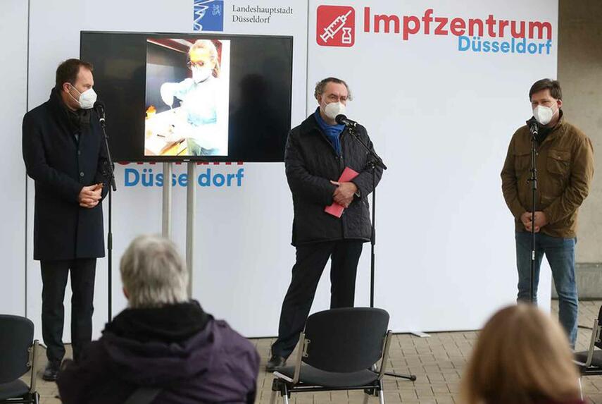 Impfaktion gegen COVID-19 in der Landeshauptstadt Düsseldorf ist gestartet