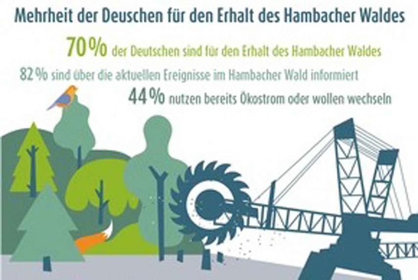 Mehrheit der deutschen Bevölkerung für den Erhalt des Hambacher Waldes